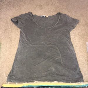 Gray scoop neck tshirt